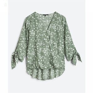 Stitch Fix West Kei Sage Green Floral Blouse